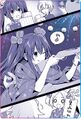 Neptune appears at the bottom panel (Dengeki Nep no Kai Vol.90)