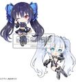 Hyperdevotion Noire Acrylic Keychain Set (Switch) (ebten)