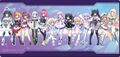 Neptunia: Sisters vs Sisters large mousepad