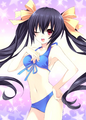 Noire Swimsuit Chirper Event CG from Hyperdimension Neptunia mk2