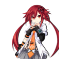 Uzume's initial render in the official JP website (Notice the extra arm. This was later replaced)